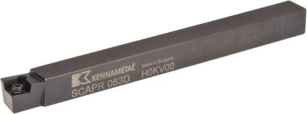 Kennametal - SCAP, Right Hand Cut, 0° Lead Angle, 1/2" Shank Height x 1/2" Shank Width, Positive Rake Indexable Turning Toolholder - 6" OAL, CP..32.5. Insert Compatibility, Series Screw-On - Strong Tooling