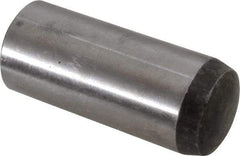 Value Collection - 20mm Diam x 50mm Pin Length Alloy Steel Standard Dowel Pin - C 58-62 Hardness, 148,000 Lb Breaking Strength, 1 Rounded End - Strong Tooling