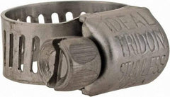 IDEAL TRIDON - SAE Size 4, 5/16 to 5/8" Diam, Stainless Steel Miniature Worm Drive Clamp - 5/16" Wide, Material Grade 301, Series 350 - Strong Tooling