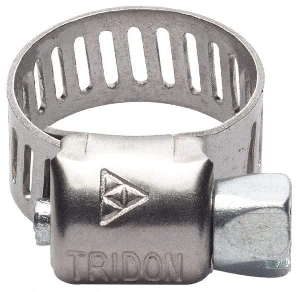 IDEAL TRIDON - SAE Size 188, 2-1/16 to 12-1/4" Diam, Stainless Steel Worm Drive Clamp - 1/2" Wide, Material Grade 201/305, Series 620 - Strong Tooling