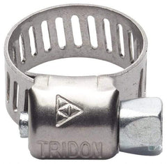 IDEAL TRIDON - SAE Size 128, 6-1/2 to 8-1/2" Diam, Stainless Steel Worm Drive Clamp - 1/2" Wide, Material Grade 201, Series 611 - Strong Tooling