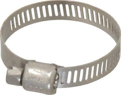 IDEAL TRIDON - SAE Size 16, 11/16 to 1-1/2" Diam, Stainless Steel Miniature Worm Drive Clamp - 5/16" Wide, Material Grade 301, Series 350 - Strong Tooling