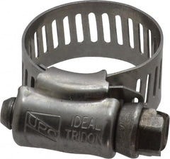 IDEAL TRIDON - SAE Size 8, 7/16 to 1" Diam, Stainless Steel Worm Drive Clamp - 1/2" Wide, Material Grade 201/305, Series 620 - Strong Tooling