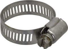 IDEAL TRIDON - SAE Size 16, 11/16 to 1-1/2" Diam, Stainless Steel Worm Drive Clamp - 1/2" Wide, Material Grade 201/305, Series 620 - Strong Tooling