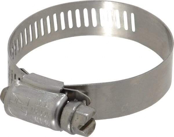 IDEAL TRIDON - SAE Size 24, 1-1/16 to 2" Diam, Stainless Steel Worm Drive Clamp - 1/2" Wide, Material Grade 201/305, Series 620 - Strong Tooling