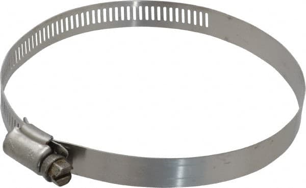 IDEAL TRIDON - SAE Size 64, 2-1/2 to 4-1/2" Diam, Stainless Steel Worm Drive Clamp - 1/2" Wide, Material Grade 201/305, Series 620 - Strong Tooling