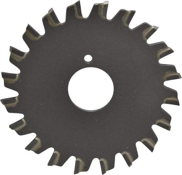 Onsrud - 2-1/2" Diam x 0.095" Blade Thickness x 5/8" Arbor Hole Diam, 20 Tooth Slitting and Slotting Saw - Arbor Connection, Right Hand, Uncoated, Carbide-Tipped, -5° Rake - Strong Tooling