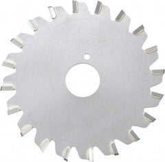 Onsrud - 3" Diam x 0.095" Blade Thickness x 5/8" Arbor Hole Diam, 20 Tooth Slitting and Slotting Saw - Arbor Connection, Right Hand, Uncoated, Carbide-Tipped, -5° Rake - Strong Tooling