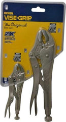 Irwin - 2 Piece Locking Plier Set - Comes in Display Card - Strong Tooling