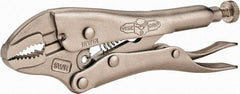 Irwin - 5" OAL Curved Jaw Locking Pliers - 1-1/4" Jaw Opening, Standard Handle - Strong Tooling