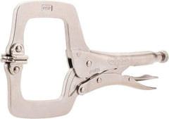 Irwin - 11" OAL C-Clamp Locking Pliers - 2-5/8" Jaw Depth, 3-3/8" Jaw Opening - Strong Tooling