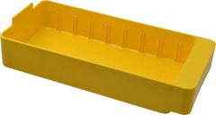 Quantum Storage - 28 Lb. Load Capacity, 11-5/8" Deep, Yellow High-Impact Polystyrene Drawer Bin - 2-1/8" High x 5-9/16" Wide x 11-5/8" Long - Strong Tooling