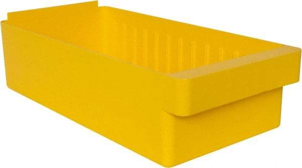 Quantum Storage - 28 Lb. Load Capacity, 17-5/8" Deep, Yellow High-Impact Polystyrene Drawer Bin - 4-5/8" High x 8-3/8" Wide x 17-5/8" Long - Strong Tooling