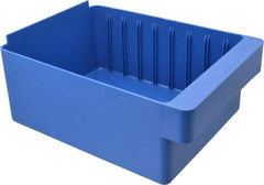 Quantum Storage - 28 Lb. Load Capacity, 11-5/8" Deep, Blue High-Impact Polystyrene Drawer Bin - 4-5/8" High x 8-3/8" Wide x 11-5/8" Long - Strong Tooling