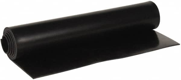 Made in USA - 36" Wide, 0.093" Thick, Buna-N Rubber Foam Sheet - 45 to 55 Durometer, Black, -40 to 212°F, 1,500 psi Tensile Strength, Cut-to-Length - Strong Tooling