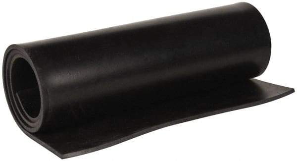 Made in USA - 36" Wide, 3/16" Thick, Buna-N Rubber Foam Sheet - 45 to 55 Durometer, Black, -40 to 212°F, 1,500 psi Tensile Strength, Cut-to-Length - Strong Tooling