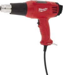 Milwaukee Tool - 140 to 1,040°F Heat Setting, 14.8 CFM Air Flow, Heat Gun - 120 Volts, 11.6 Amps, 1,400 Watts, 10.13' Cord Length - Strong Tooling