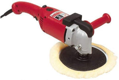 Milwaukee Tool - 7 to 9" Pad Diam, 1,750 RPM, Handheld Electric Polisher - 5/8-11" Spindle Thread, 11 Amps, 120 Volts - Strong Tooling