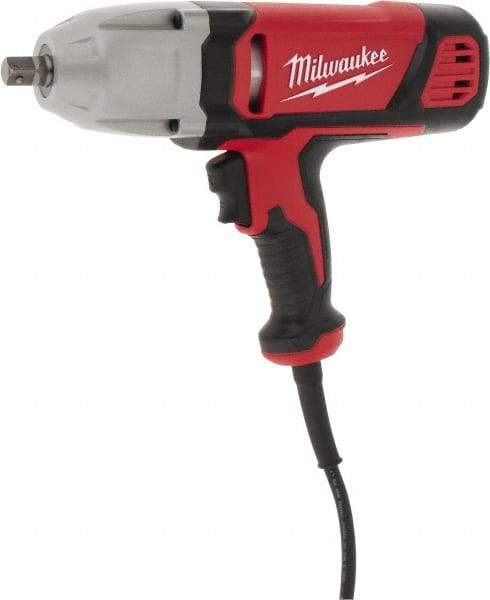 Milwaukee Tool - 1/2 Inch Drive, 300 Ft./Lbs. Torque, Pistol Grip Handle, 1,800 RPM, Impact Wrench - 7 Amps, 120 Volts - Strong Tooling