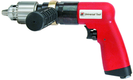 #UT8896R - 1/2" Reversing - Air Powered Drill - Handle Exhaust - Strong Tooling