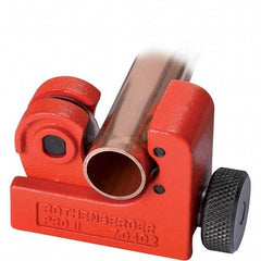 Rothenberger - 1/4" to 7/8" Pipe Capacity, Tube Cutter - Cuts Copper, 2-1/4" OAL - Strong Tooling