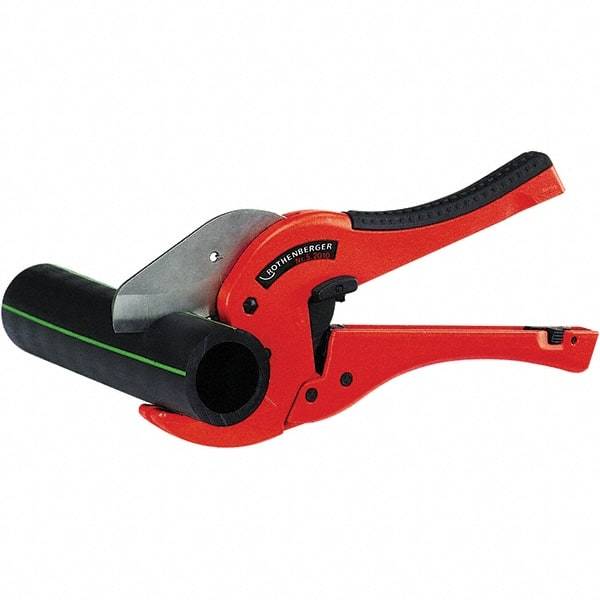 Rothenberger - 2" Pipe Capacity, Tube & Pipe Cutter - Cuts Plastic, PVC, CPVC, 10-1/4" OAL - Strong Tooling