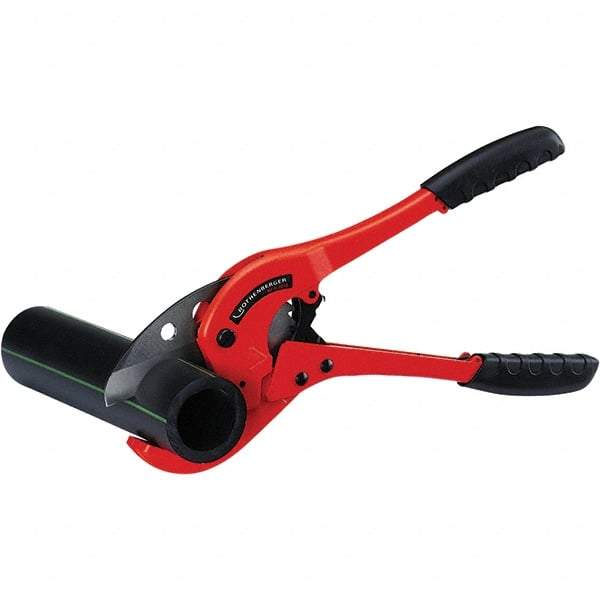 Rothenberger - 2-1/2" Pipe Capacity, Tube & Pipe Cutter - Cuts Plastic, PVC, CPVC, 11-3/4" OAL - Strong Tooling