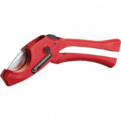 Rothenberger - 1-1/4" Pipe Capacity, Tube & Pipe Cutter - Cuts Plastic, PVC, CPVC, 7" OAL - Strong Tooling