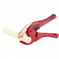 Rothenberger - 1-5/8" Pipe Capacity, Tube & Pipe Cutter - Cuts Plastic, PVC, CPVC, 9" OAL - Strong Tooling