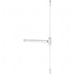 3' Surface Vertical Rod Fire Rated, Antimicrobial Coated Satin Stainless Steel Finish