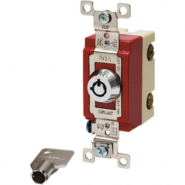 Bryant Electric - Key Switches Switch Type: 4 Tumbler Switch Sequence: On-Off - Strong Tooling