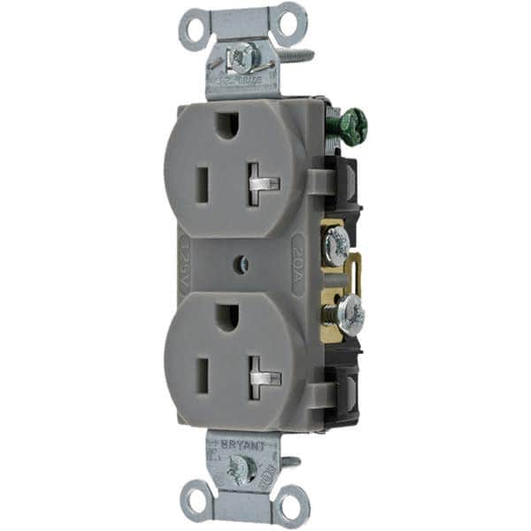 Bryant Electric - Straight Blade Receptacles Receptacle Type: Duplex Receptacle Grade: Commercial - Strong Tooling