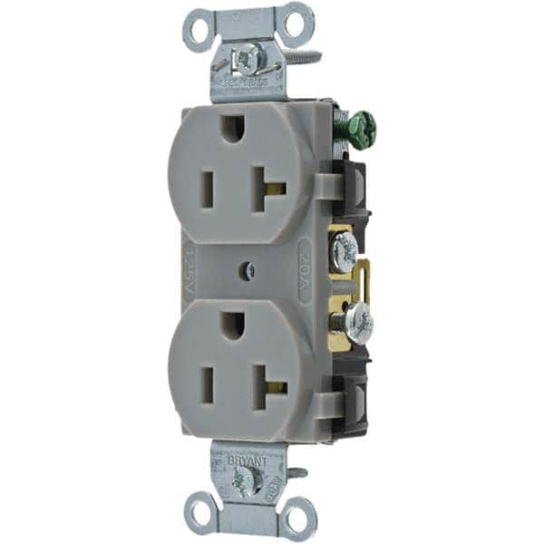 Bryant Electric - Straight Blade Receptacles Receptacle Type: Duplex Receptacle Grade: Commercial - Strong Tooling