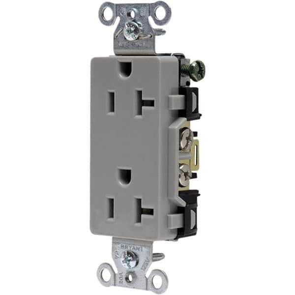 Bryant Electric - Straight Blade Receptacles Receptacle Type: Duplex Receptacle Grade: Commercial - Strong Tooling