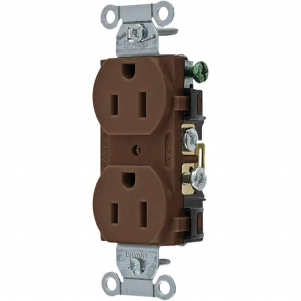 Bryant Electric - Straight Blade Receptacles Receptacle Type: Duplex Receptacle Grade: Commercial - Strong Tooling