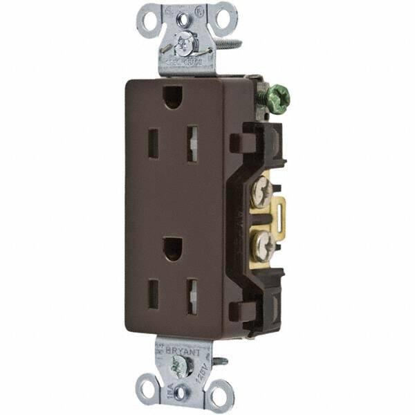 Bryant Electric - Straight Blade Receptacles Receptacle Type: Duplex Receptacle Grade: Commercial - Strong Tooling