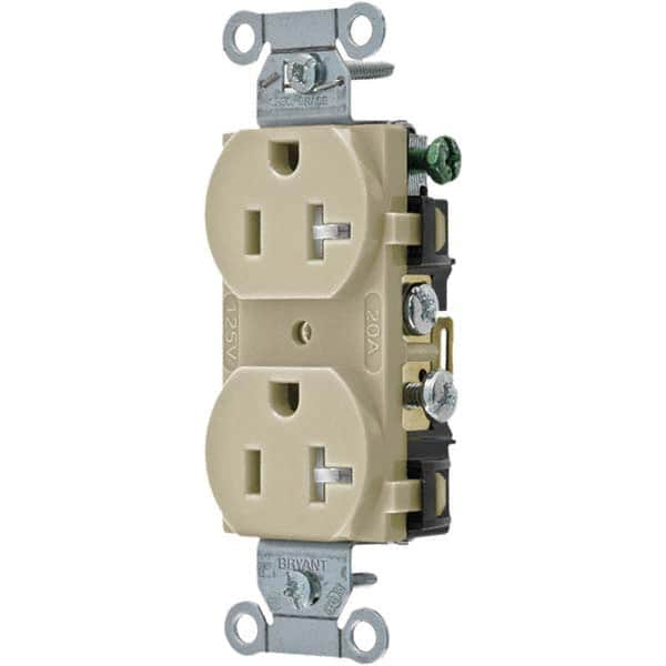 Bryant Electric - Straight Blade Receptacles Receptacle Type: Duplex Receptacle Grade: Commercial - Strong Tooling