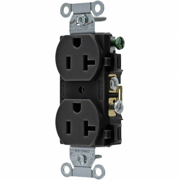 Bryant Electric - Straight Blade Receptacles Receptacle Type: Duplex Receptacle Grade: Commercial - Strong Tooling