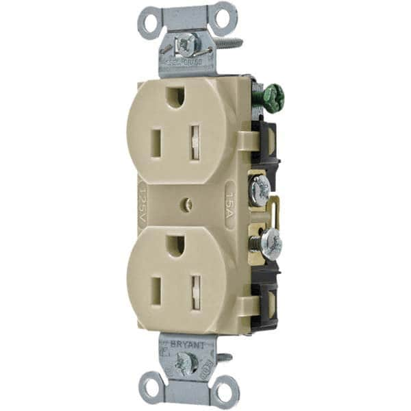 Bryant Electric - Straight Blade Receptacles Receptacle Type: Duplex Receptacle Grade: Commercial - Strong Tooling