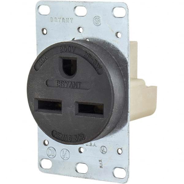 Bryant Electric - Straight Blade Receptacles Receptacle Type: Single Receptacle Grade: Industrial - Strong Tooling