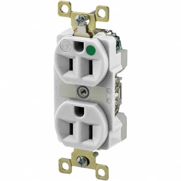 Bryant Electric - Straight Blade Receptacles Receptacle Type: Duplex Receptacle Grade: Hospital - Strong Tooling