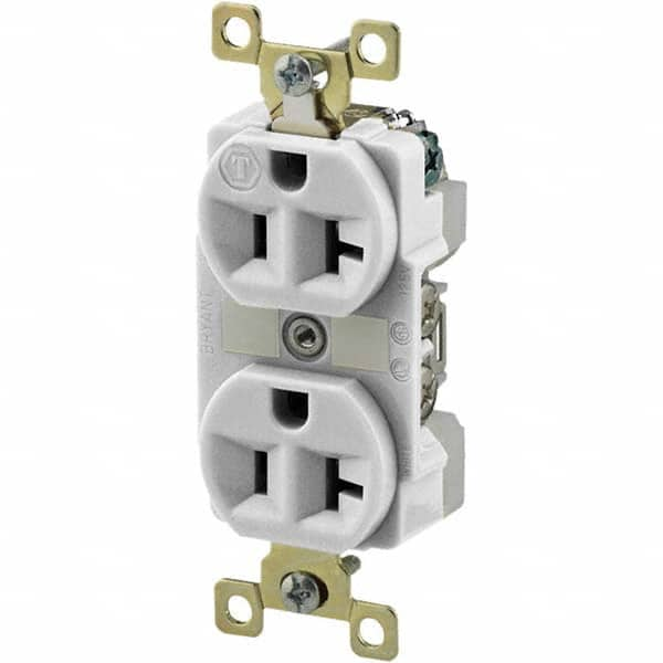 Bryant Electric - Straight Blade Receptacles Receptacle Type: Duplex Receptacle Grade: Industrial - Strong Tooling