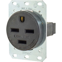 Bryant Electric - Straight Blade Receptacles Receptacle Type: Single Receptacle Grade: Industrial - Strong Tooling