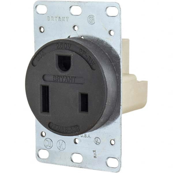 Bryant Electric - Straight Blade Receptacles Receptacle Type: Single Receptacle Grade: Industrial - Strong Tooling