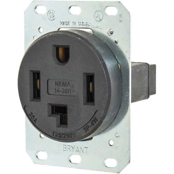 Bryant Electric - Straight Blade Receptacles Receptacle Type: Single Receptacle Grade: Industrial - Strong Tooling