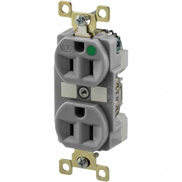 Bryant Electric - Straight Blade Receptacles Receptacle Type: Duplex Receptacle Grade: Hospital - Strong Tooling