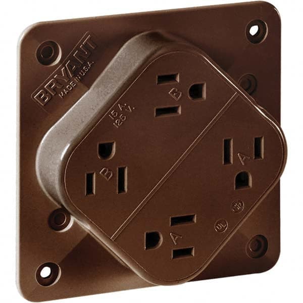 Bryant Electric - Straight Blade Receptacles Receptacle Type: Fourplex Receptacle Grade: Industrial - Strong Tooling