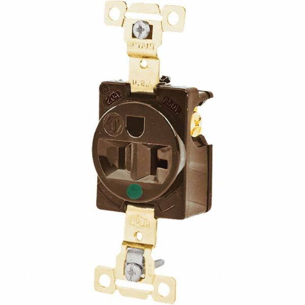 Bryant Electric - Straight Blade Receptacles Receptacle Type: Single Receptacle Grade: Hospital - Strong Tooling