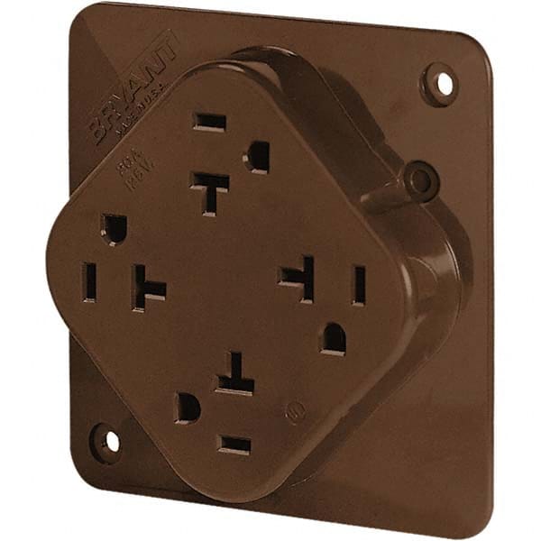 Bryant Electric - Straight Blade Receptacles Receptacle Type: Fourplex Receptacle Grade: Industrial - Strong Tooling