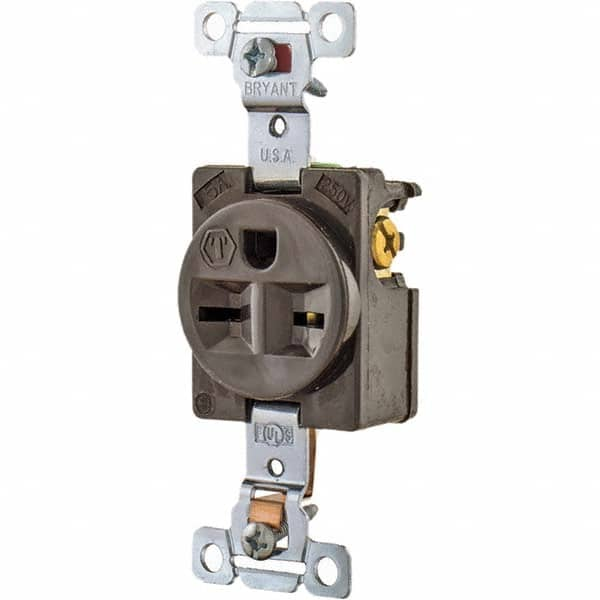 Bryant Electric - Straight Blade Receptacles Receptacle Type: Single Receptacle Grade: Industrial - Strong Tooling